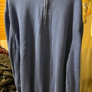 Men's Classic Blue Zip-Up Sweater